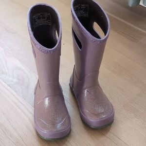 Bogs Rain Boots Glitter Purple
